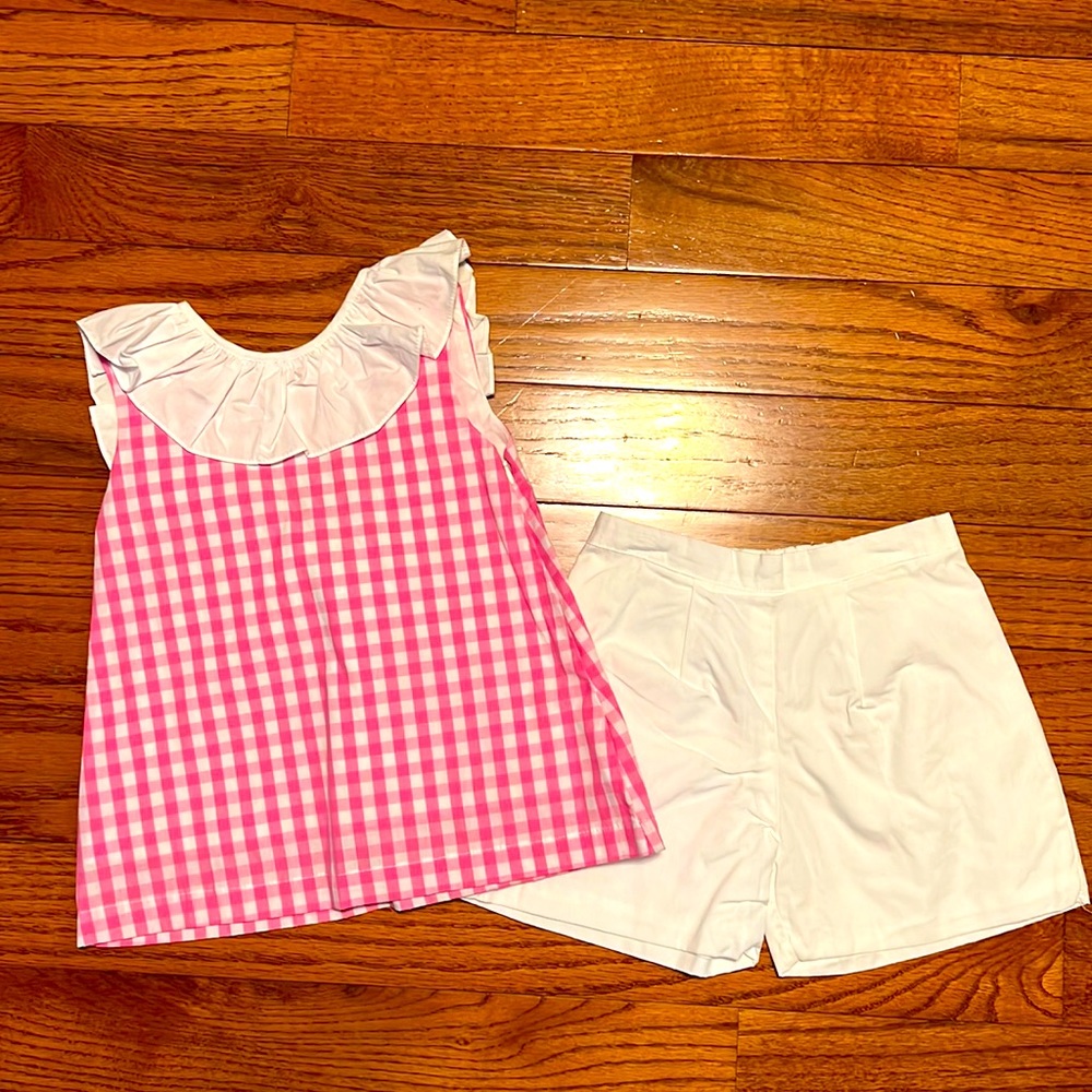 The Oaks size 4 Girls Pink Gingham set